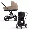 Cybex Priam 4 yhdistelmävaunut Matt Black, Sepia-Cozy Beige. - Lastenvaunut ja yhdistelmävaunut - 521002331YHDSBL2 - 1