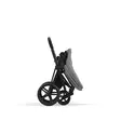 Cybex Priam 4 rattaat Matt Black Mirage Grey kasattuna. - Lastenvaunut ja yhdistelmävaunut - 521PLUSSTAMGRMB2 - 4