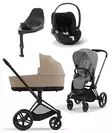 Cybex Priam 4 starttipaketti PLUS Mirage-Cozy Beige, MattBlack runko. - Lastenvaunut ja yhdistelmävaunut - 521PLUSSTAMGRMB2 - 1