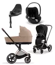 Cybex Priam 4 starttipaketti Sepia Black -Cozy Beige, Rosegold runko - Lastenvaunut ja yhdistelmävaunut - 521PLUSSTASBRG2 - 1