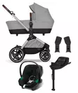 Cybex EOS Lux starttipaketti 5 in 1 Stone Grey, mukana Aton B2 ja Base One. - Lastenvaunut ja yhdistelmävaunut - 522001277STAATB2 - 1