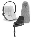 CYBEX Cloud T i-Size Plus starttipaketti Platinum White. - Turvakaukalot 0-13kg - 523000224PAK2 - 1