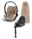 CYBEX Cloud T i-Size Plus starttipaketti Cozy Beige. - Turvakaukalot 0-13kg - 523000227PAK2 - 1