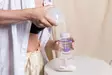 Rintapumppu Lansinoh Wearable Single, helppo kaataa maito suoraan säilytyspussiin. - Rintapumput - 54072 - 5