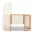Stokke uudinverho Birch Beige Sleepi Natural juoniorisängyssä. - Stokke Sleepi tuotteet - 599302 - 7