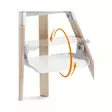 Syöttötuoli Stokke Clikk Bamboo White, jalkatuki voidaan säätää kahteen eri asentoon. - Syöttötuolit - 695802 - 3