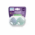 Avent Erittäin Pehmeä Tutti 6-18 kk Sininen/Vihreä, pakkaus. - Tutit ja tuttinauhat - 03709142 - 2