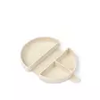 Liewood Eugene taitettava eväsrasia Peach/Sea shell, valmistettu joustavasta ja pehmeästä silikonista. - Välipalapussit, eväsrasiat ja snackcupit - 19265-1232 - 2