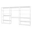 STOREY kirjahylly, 3 kokonaisuutta, hyllyt 12kpl, pöytälevy 100cm - valkoinen - Hyllykokonaisuudet - STO-34-002 - 5
