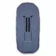 Voksi Explorer New untuvalämpöpussi Stone Blue, takana hyvä säädöt valjaille. - Lämpöpussit rattaisiin - 01813165-2502 - 2