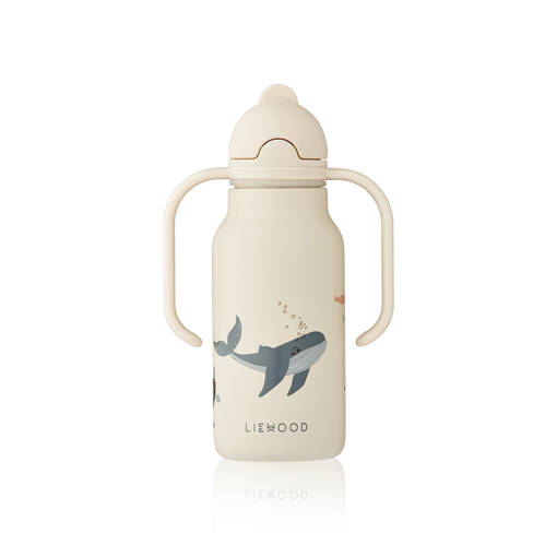Liewood juomapullo Kimmie 250 ml sea creature/sandy. - Juomapullot ja pillipullot - 17386-1032 - 1