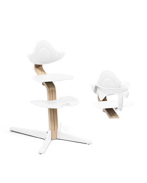 Stokke Nomi Chair starttipaketti 2 in 1 Natural/White. - Stokke Nomi syöttötuolit - 626501STA2 - 1
