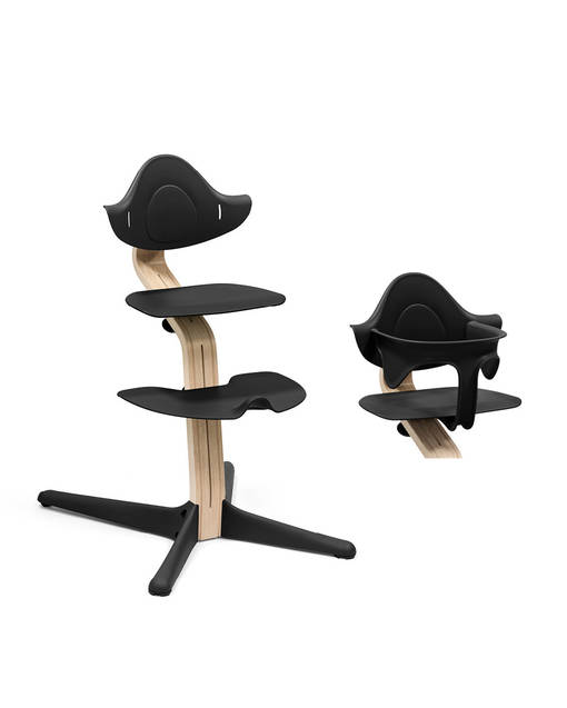 Stokke Nomi Chair starttipaketti 2 in 1 Natural/Black. - Stokke Nomi syöttötuolit - 626502STA2 - 1