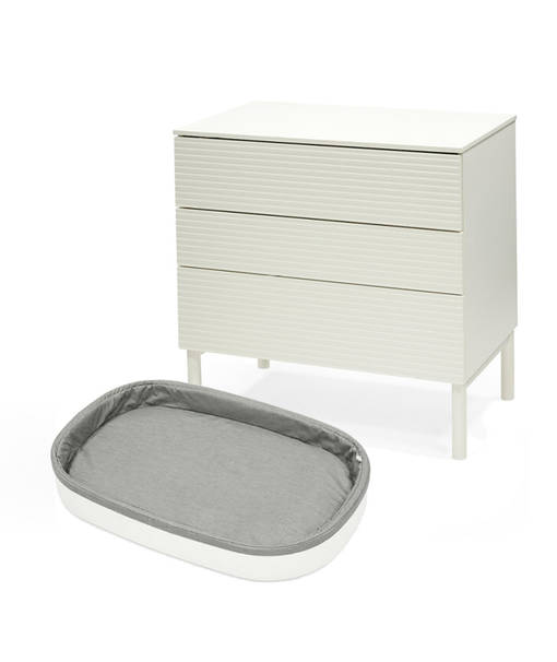 Stokke Sleepi Dresser lipasto White ja Changer Top hoitotaso. - Hoitopöydät ja hoitotasot - 583701PAK2 - 1