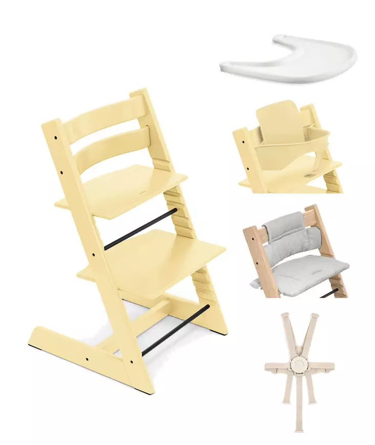 Tripp Trapp Starttipaketti Stokke 5 in 1 Lemon Yellow. - Syöttötuolit - 100139LYSTA2 - 1