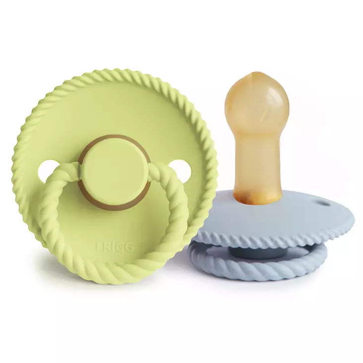 Luonnonkumitutti Frigg Rope 2 pack Green Tea/Powder Blue. - Tutit ja tuttinauhat - 101602 - 1
