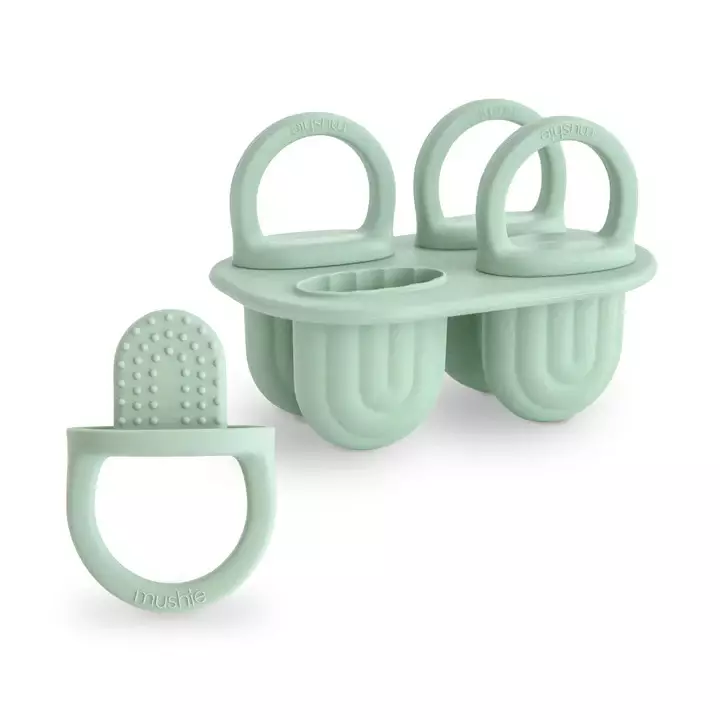 Mushie Toddler Ice Pop Tray Cambridge Blue. - Välipalapussit, eväsrasiat ja snackcupit - 101922 - 1