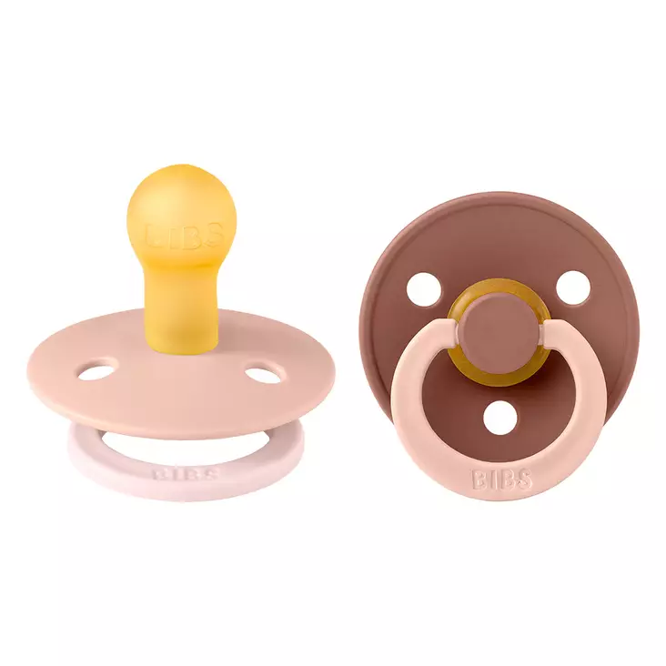 Bibs luonnonkumitutti 2 kpl 0-6kk Blush/Woodchuck Studio Collection. - Tutit ja tuttinauhat - 11028102 - 1