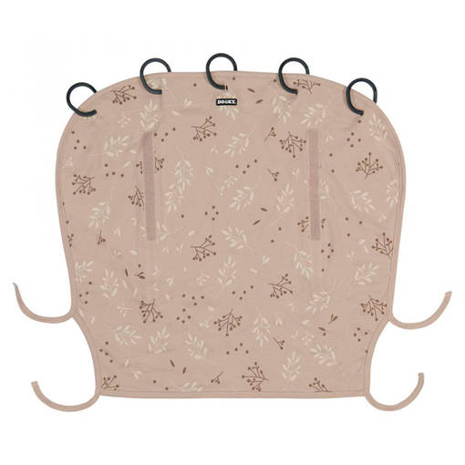 Dooky Design vaunuverho v=C3=A4riss=C3=A4 Leaves Beige. - Vaunuverhot ja kiinnitysrenkaat - 1126712 - 1