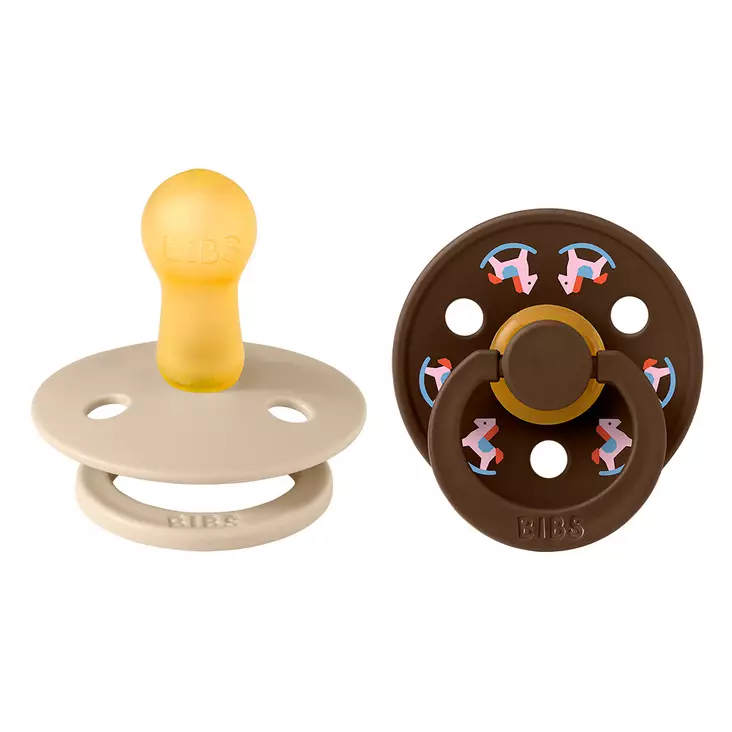 Bibs luonnonkumitutti 2 kpl 6-18 kk Vanilla/Mocha, Holiday. - Tutit ja tuttinauhat - 12043102 - 1