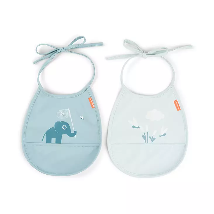 Ruokalappu Done By Deer Tiny pocket bib Elphee blue. - Ruokalaput - 1343442 - 1