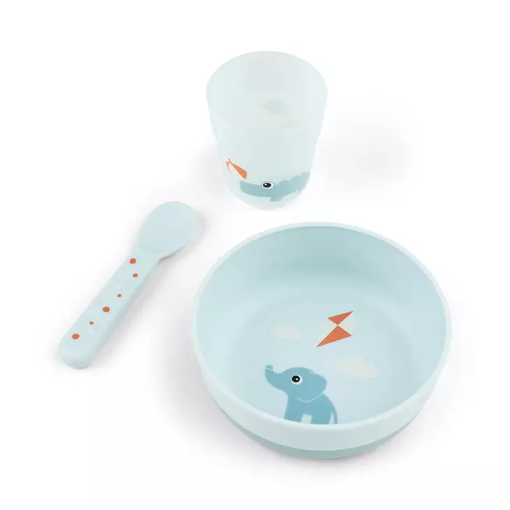 Done By Deer Foodie ruokailusetti Playground Blue. - Lautaset ja kulhot - 1546412 - 1