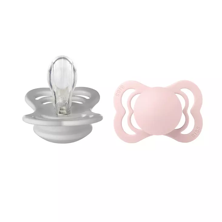 Bibs Supreme silikonitutti 2 kpl 0-6kk, Haze/Blossom. - Tutit ja tuttinauhat - 160352 - 1