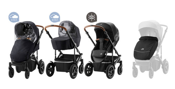Lis=C3=A4varustepaketti Britax Smile 5Z 4in1. - Sadesuojat vaunuihin ja rattaisiin - 20000332 - 1