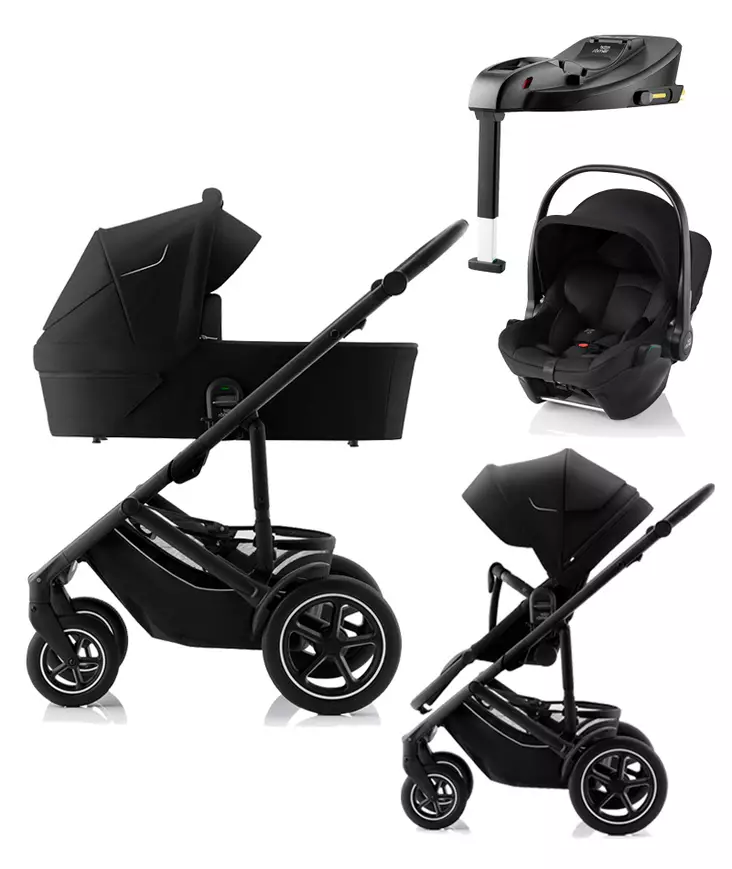 BRITAX Smile 5Z starttipaketti Space Black. - Lastenvaunut ja yhdistelmävaunut - 2000053STACORE2 - 1