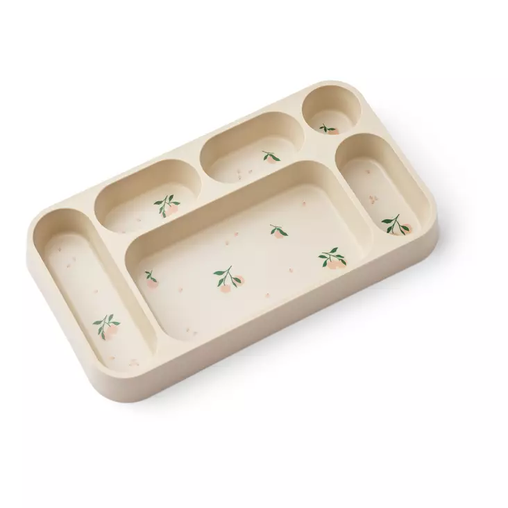 Liewood Mosu lokerolautanen Peach, Sea Shell. - Lautaset ja kulhot - 20337-1232 - 1