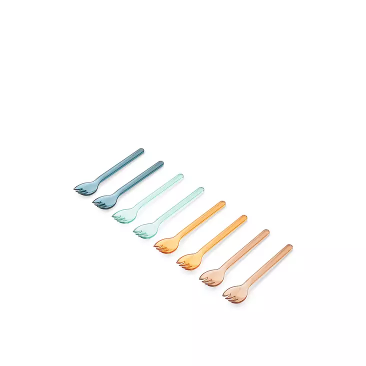 Liewood Alonso Tritan Haarukat 8-pack Indigo Multi Mix. - Ensilusikat ja lasten aterimet - 20407-2582 - 1