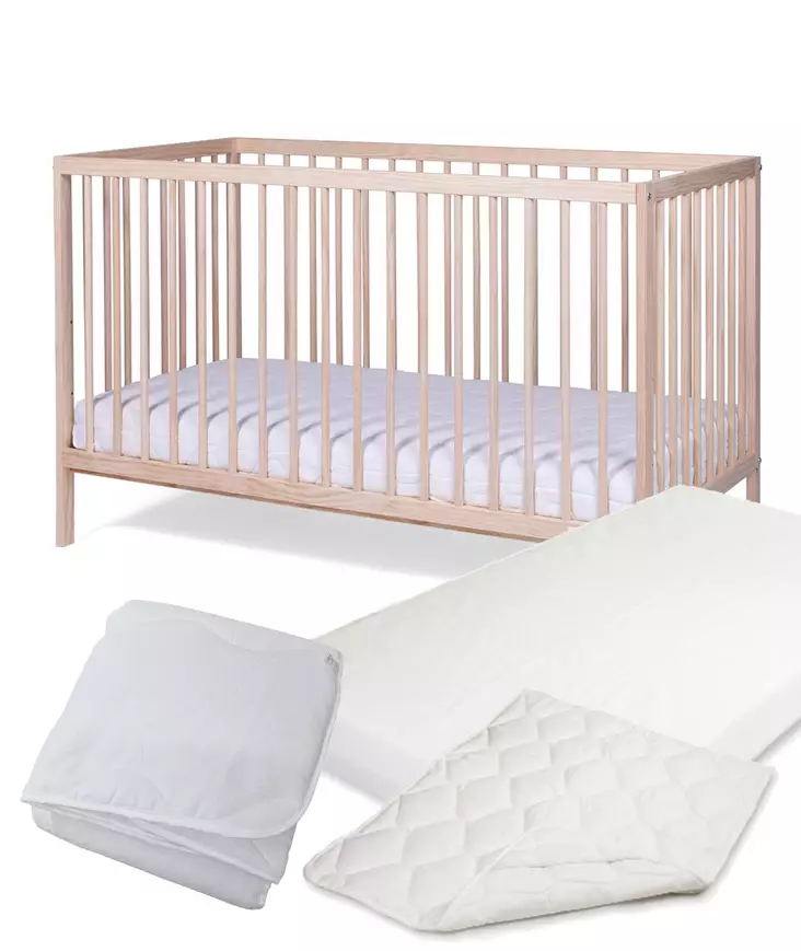 Pinnasänky Tinynord Lassy Natural ja Anne & Mikael patja, petari ja peitto. - Pinnasängyt ja lastensängyt - 297297PAK2 - 1