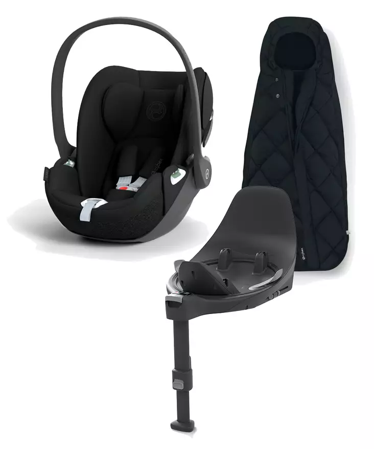 CYBEX Cloud T i-Size starttipaketti Sepia Black. - Turvakaukalot 0-13kg - 523000220PAK2 - 1