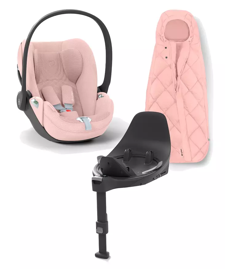 CYBEX Cloud T i-Size Plus starttipaketti Peach Pink. - Turvakaukalot 0-13kg - 523000225PAK2 - 1