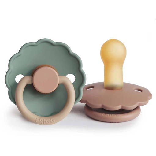 Luonnonkumitutti Frigg Daisy 2 pack Rose Gold/Willow. - Tutit ja tuttinauhat - 76222482 - 1