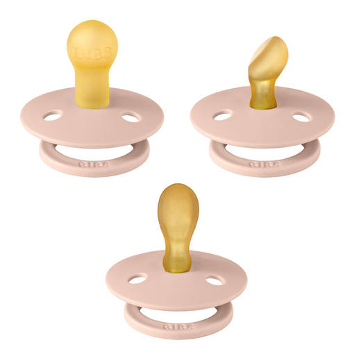 Bibs Try-it Colour 3 pack v=C3=A4riss=C3=A4 Blush. - Tutit ja tuttinauhat - 81342 - 1