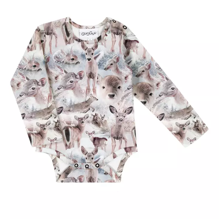 Gugguu Print Baby Bodysuit Bluedeer. - Bodyt ja paidat - GUGP00011-382 - 1