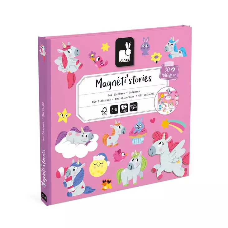 Janod Magneettileikki yksisarviset. - Pelit - J05452 - 1