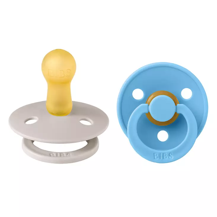 Bibs luonnonkumitutti 2 kpl Mushroom/Breeze. - Tutit ja tuttinauhat - 120462 - 1