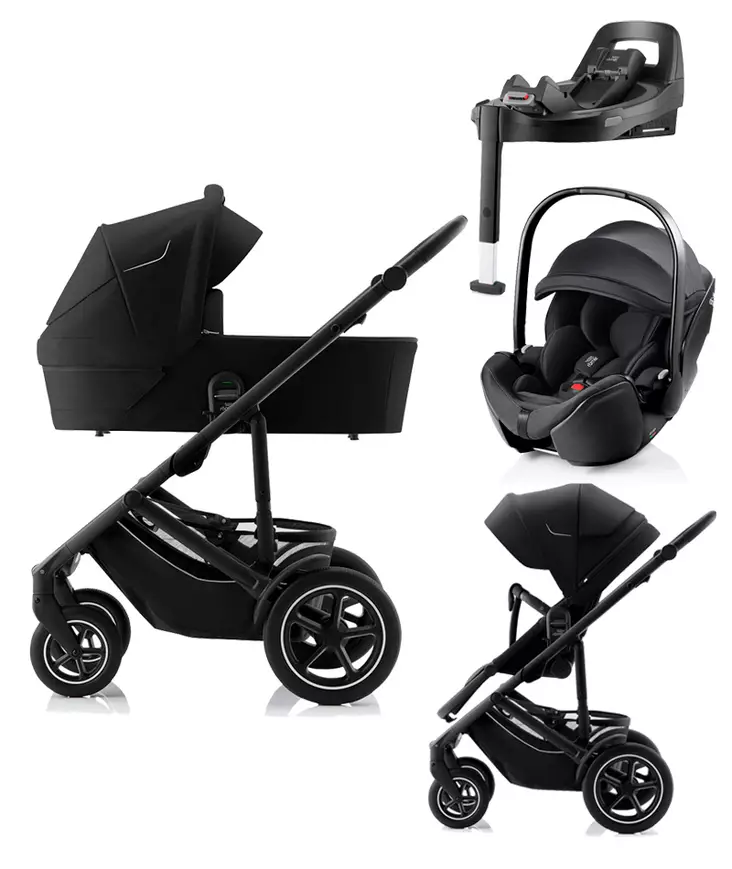 BRITAX Smile 5Z starttipaketti Space Black. - Lastenvaunut ja yhdistelmävaunut - 2000053STABSPRO2 - 1