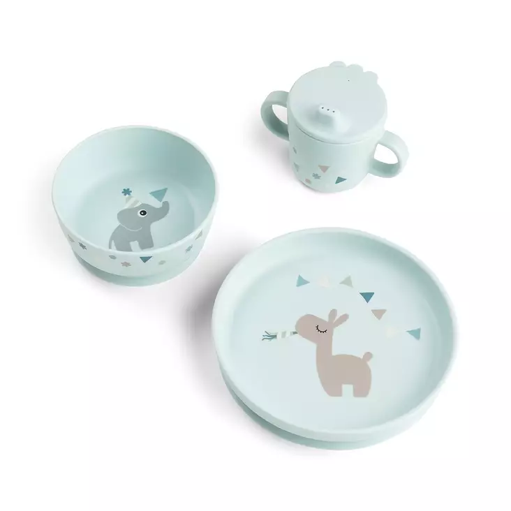 Done By Deer ruokailusetti celebration blue - Lautaset ja kulhot - 1593032 - 2