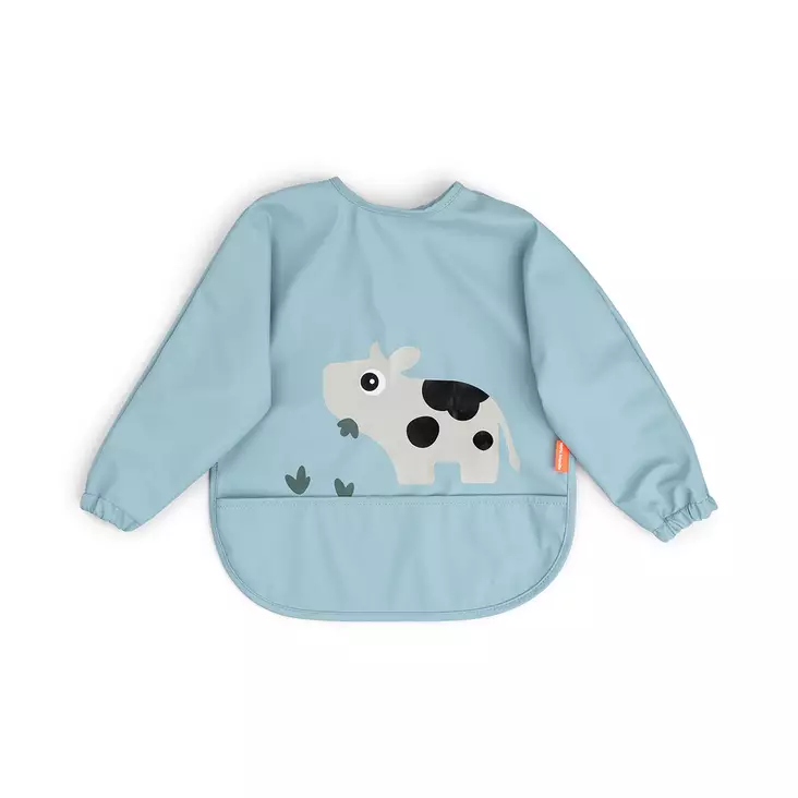 Done By Deer ruokalappu hihoilla Tiny Farm Blue. - Ruokalaput - 1353732 - 1