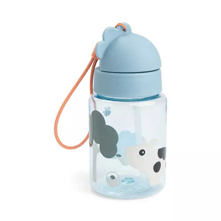 Pillipullo Done By Deer 280 ml Tiny Farm Blue  - Juomapullot ja pillipullot - 1056392 - 1