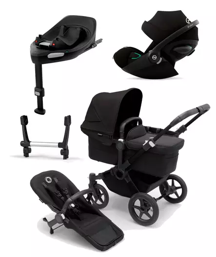 Bugaboo Donkey 5 starttipaketti Mono Complete, Black/Midnight Black. - Lastenvaunut ja yhdistelmävaunut - 100000002SACLG3 - 1