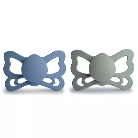 Frigg Butterfly 2 pack Size 1, Ocean View/Sage. - Tutit ja tuttinauhat - 101963 - 1