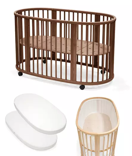 Stokke Sleepi V3 starttipaketti 4 in 1 Warm Brown. - Pinnasängyt ja lastensängyt - 104208STAV3 - 1