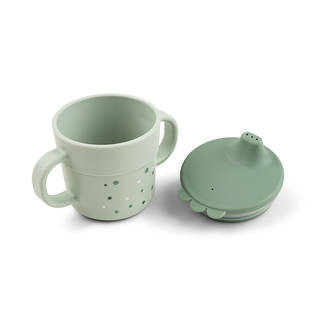 Done By Deer Foodie nokkamuki Happy Dots Green ilman kantta. - Mukit ja nokkamukit - 1936733 - 2
