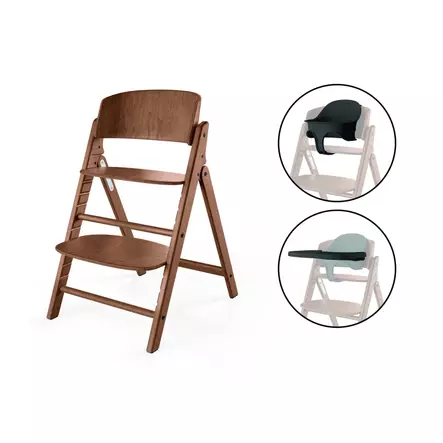 Cybex CLICK & FOLD syöttötuoli 3in1 All Natural Dark. - Syöttötuolit - 525000963 - 1