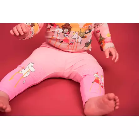 Martinex Muumi Vedenpaisumus Legginsit vaaleanpunainen, lapsella. - Vauvan housut - 72588583 - 2