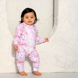 Gugguu Print Jumpsuit Powderrose lapsella. - Haalarit ja jumpsuitit - GUGBP01443 - 2